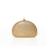 Crystal Clutch Gold Semicircle