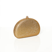 Crystal Clutch Gold Semicircle