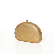 Crystal Clutch Gold Semicircle