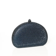 Crystal Clutch Blue Semicircle