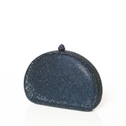 Crystal Clutch Blue Semicircle