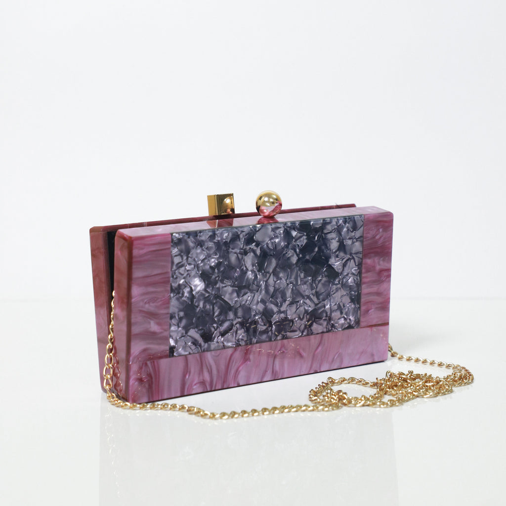 Purple Shaded Acrylic Purse