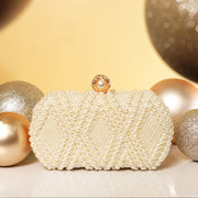 Twilight  Pearl Clutch Ivory