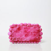 Hot Pink Statement Acrylic Clutch