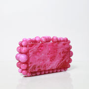 Hot Pink Statement Acrylic Clutch