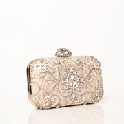 Mystic Crystal Clutch Beige