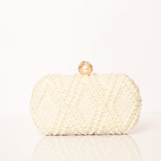 Twilight  Pearl Clutch Ivory