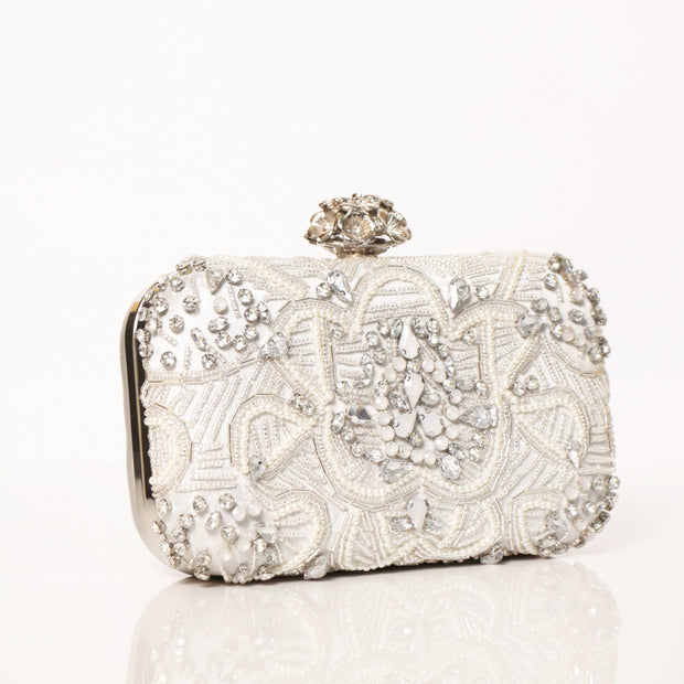 Mystic Crystal Clutch Silver