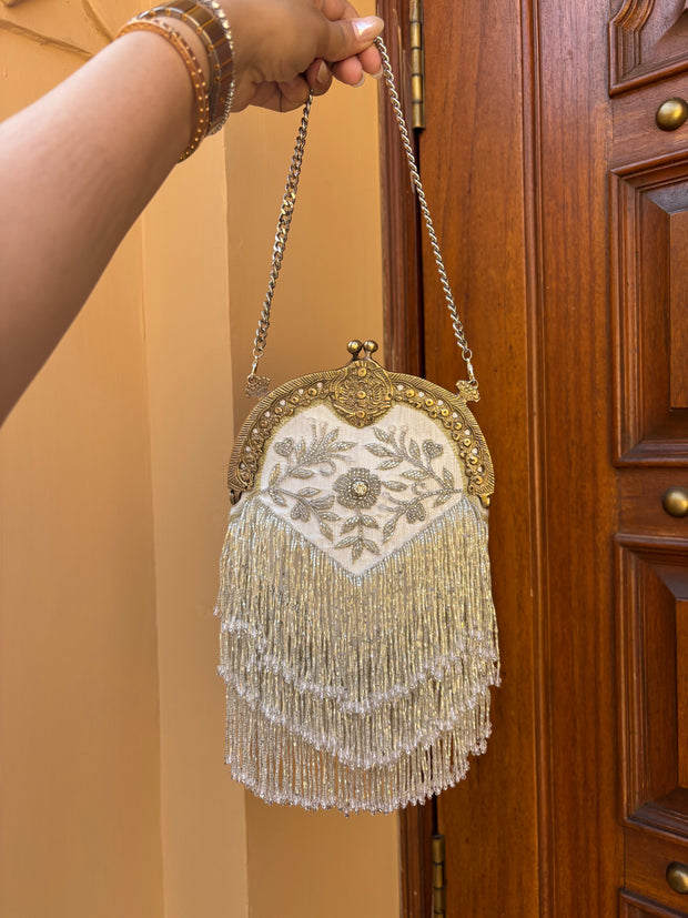 Heer Tassel Ivory Potli