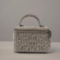 Silver Pearl Cascade Vanity Bag
