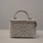 Silver Pearl Cascade Vanity Bag