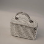 Silver Pearl Cascade Vanity Bag