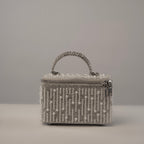 Silver Pearl Cascade Vanity Bag