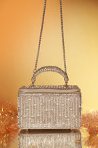 Rose Gold Pearl Cascade Vanity Bag