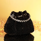 Pearl Grace Potli In Black