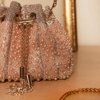 Pearl Grace Potli In Salmon Pink