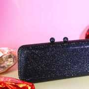 Blue Crystal Clutch Rectangle