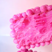 Hot Pink Statement Acrylic Clutch