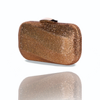 Wave Crystal Clutch Gold | Detachable Sling