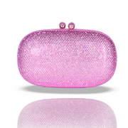 Pebble Crystal Clutch Pink | Detachable Sling