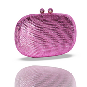Pebble Crystal Clutch Pink | Detachable Sling