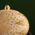 Gold Crystal Dome Mini Clutch