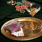 Purple Ombre Crystal Box Clutch