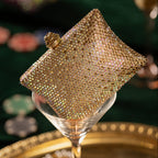 Gold Ombre Crystal Box Clutch
