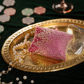 Pink Ombre Crystal Box Clutch