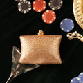 Champagne Crystal Pillow Mini Clutch