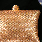Champagne Crystal Pillow Mini Clutch