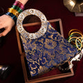 Brocade Halo Collection With Sling| Navyblue