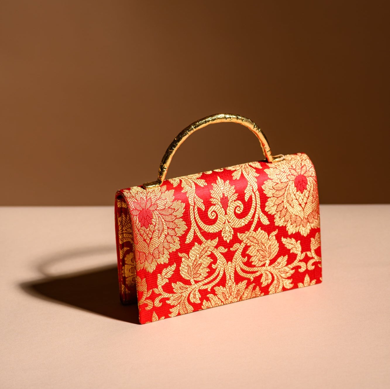Gulaab Brocade Purse Red
