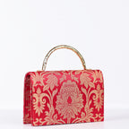 Gulaab Brocade Purse Red