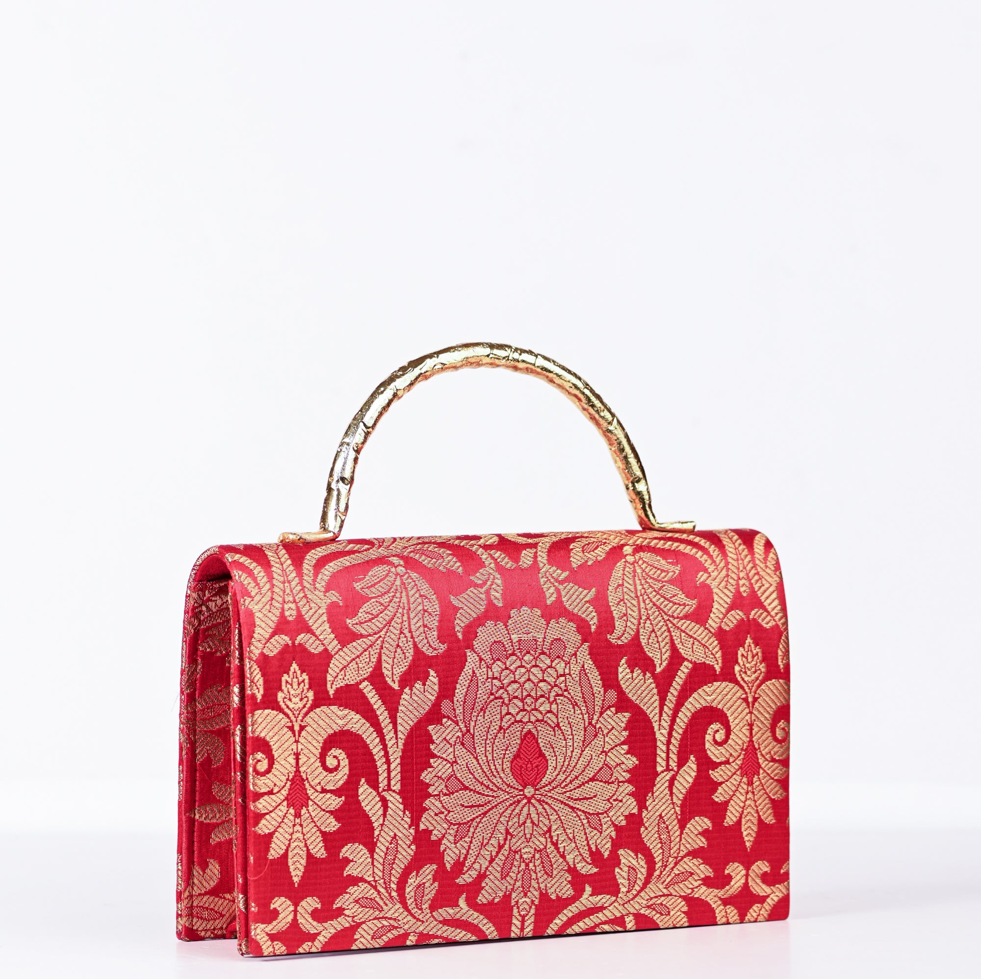 Gulaab Brocade Purse Red