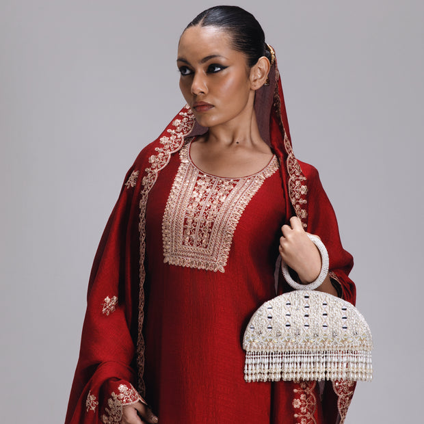 Ziya Mirror Tassel Clutch