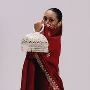 Ziya Mirror Tassel Clutch