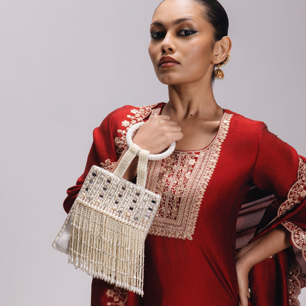 Sophia Mirror Tassel Potli