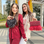 Fiery Red Box Clutch